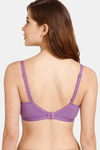 Rosaline Everyday Double Layered Non Wired 3/4th Coverage T-Shirt Bra - Amethyst Orchid — thumbnail 2